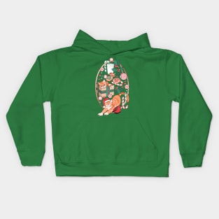 Meowy Christmas Cats Kids Hoodie